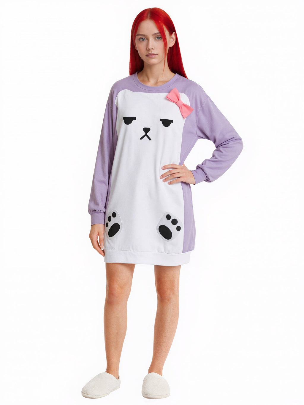 Kawaii Purple Bear Pajamas