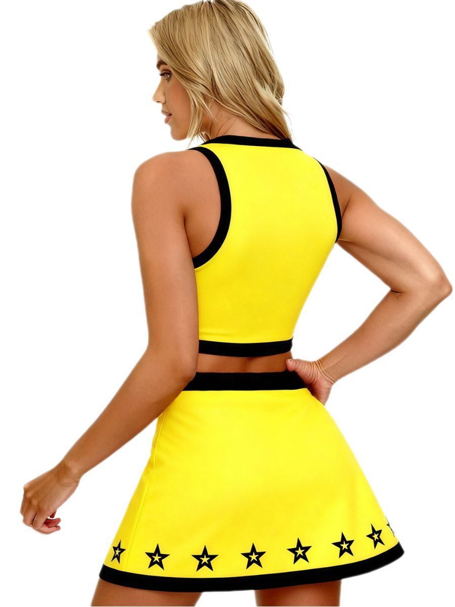 Vibrant Yellow CHEER Costume Set