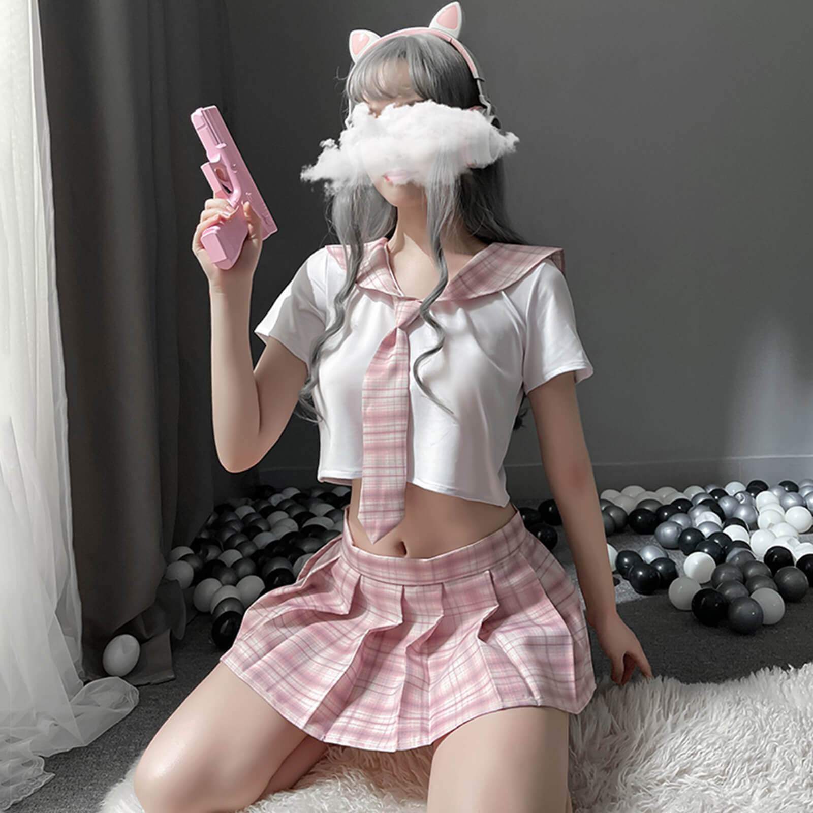 Japanese Anime Shirt and Skirt Outfit