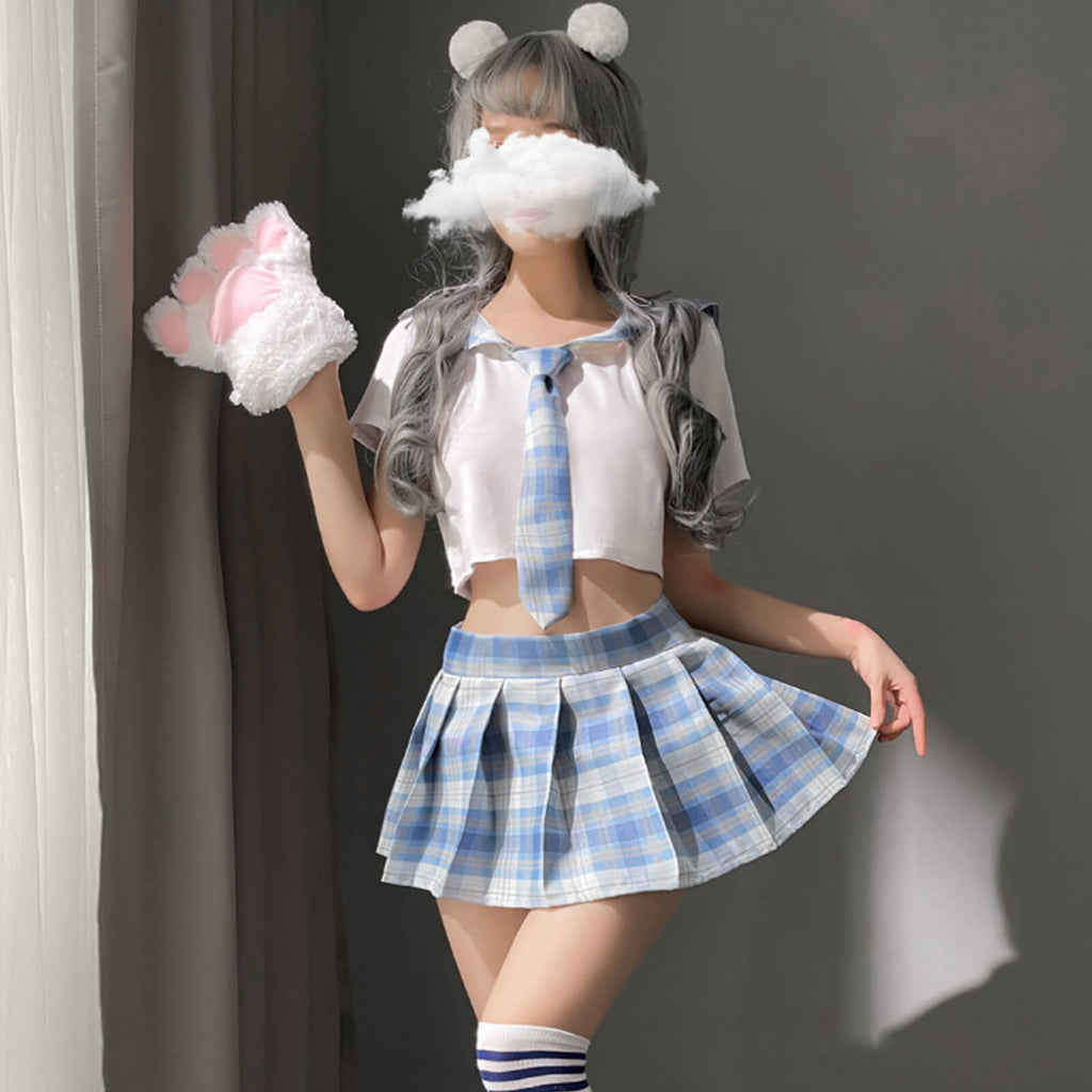 Japanese Anime Shirt and Skirt Outfit