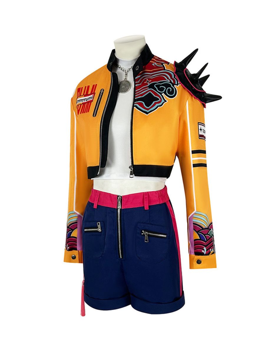 Cyber Girl Jacket and Shorts Set