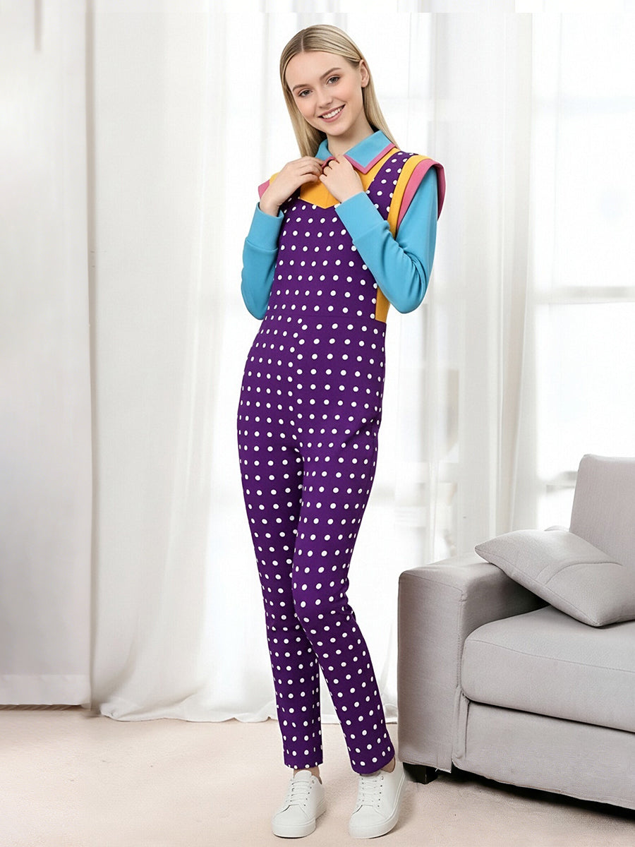 Kids Polka Dot Jumpsuit Costume
