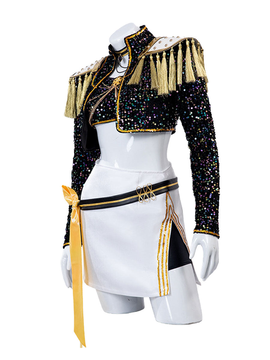Gold Stage Sequins Outfit