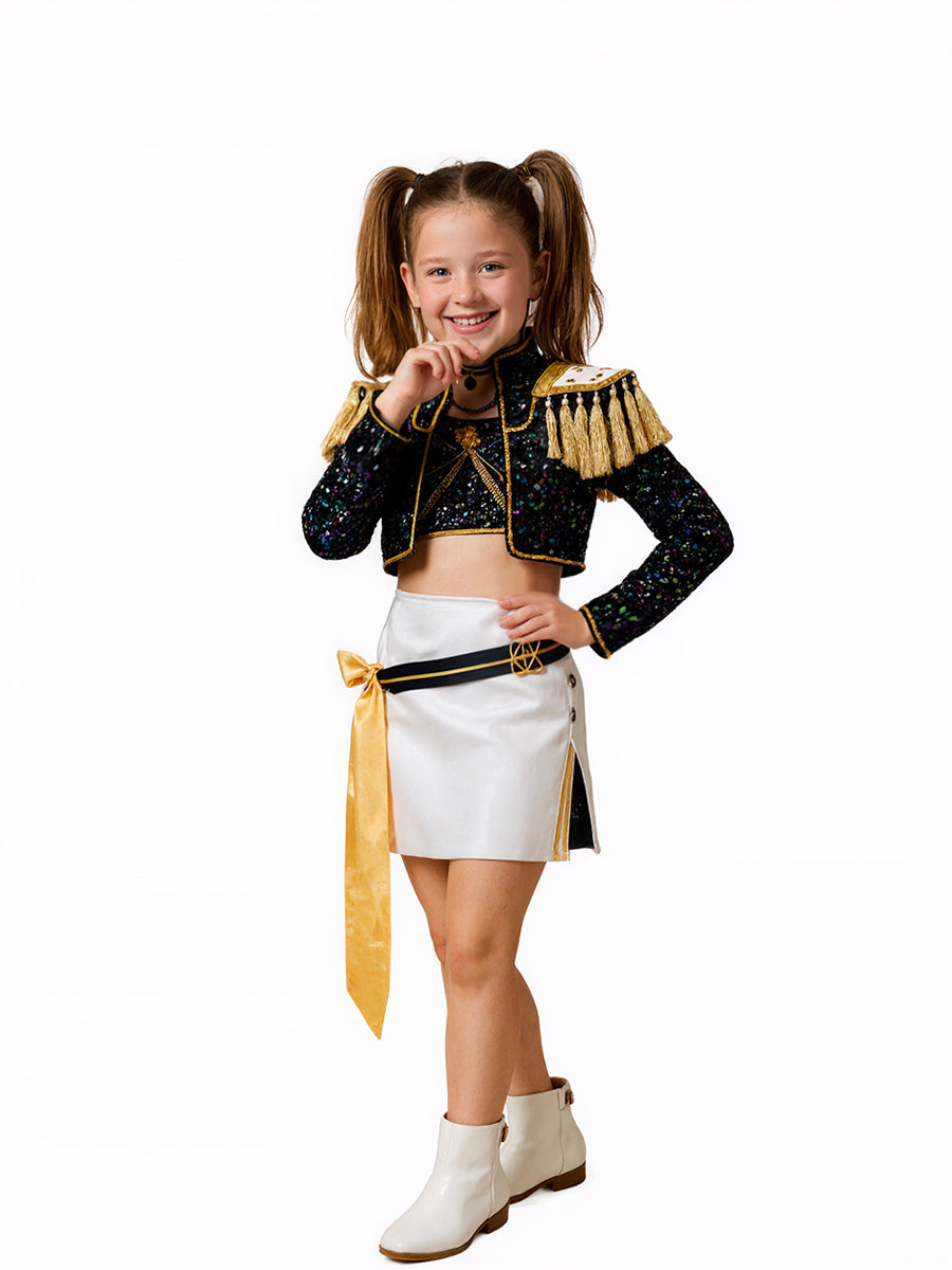 Gold Stage Sequins Outfit