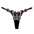 Sexy Butterfly Embroidered T-string Panty Strappy Sides Underwear