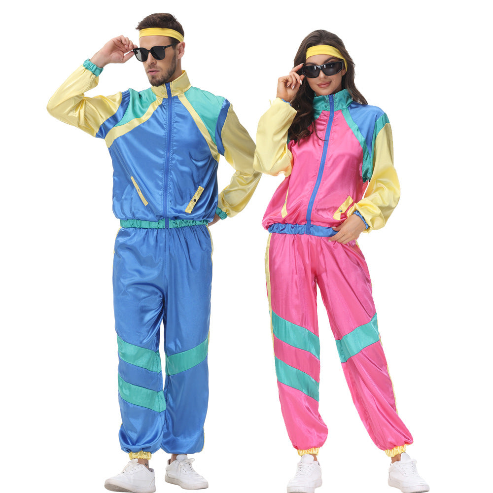 Couple 80s Hip Hop Disco Costume