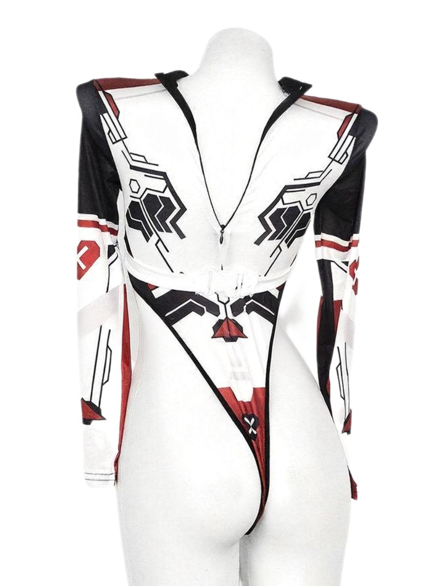 Cyber-Mech High Cut Bodysuit
