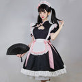 Anime French Maid Outfit Lolita Cosplay Dress Chinese Traditional Cheongsam Style Lolita Dress