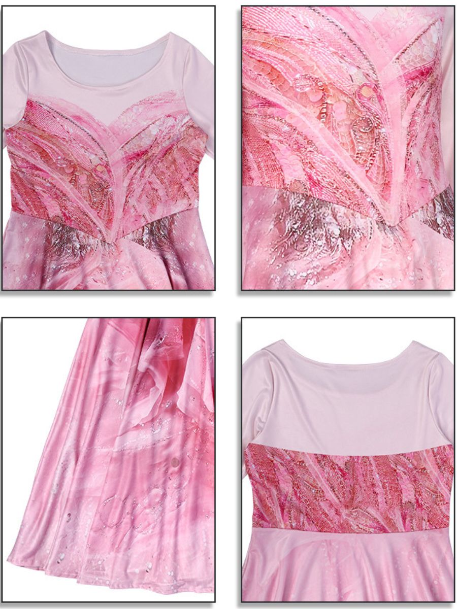 Girls Pink Witch Cosplay Dress