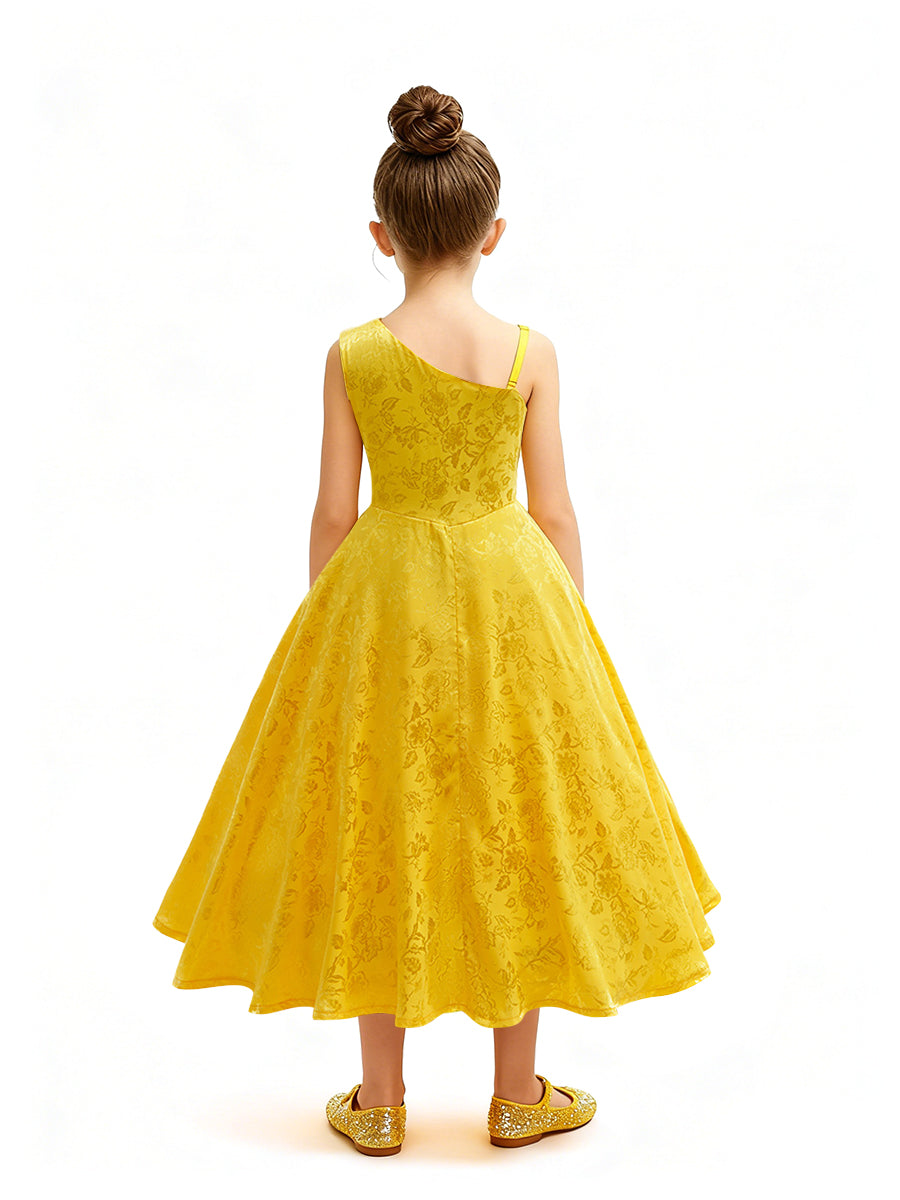 Girls Bunny-Inspired One Shoulder Dress