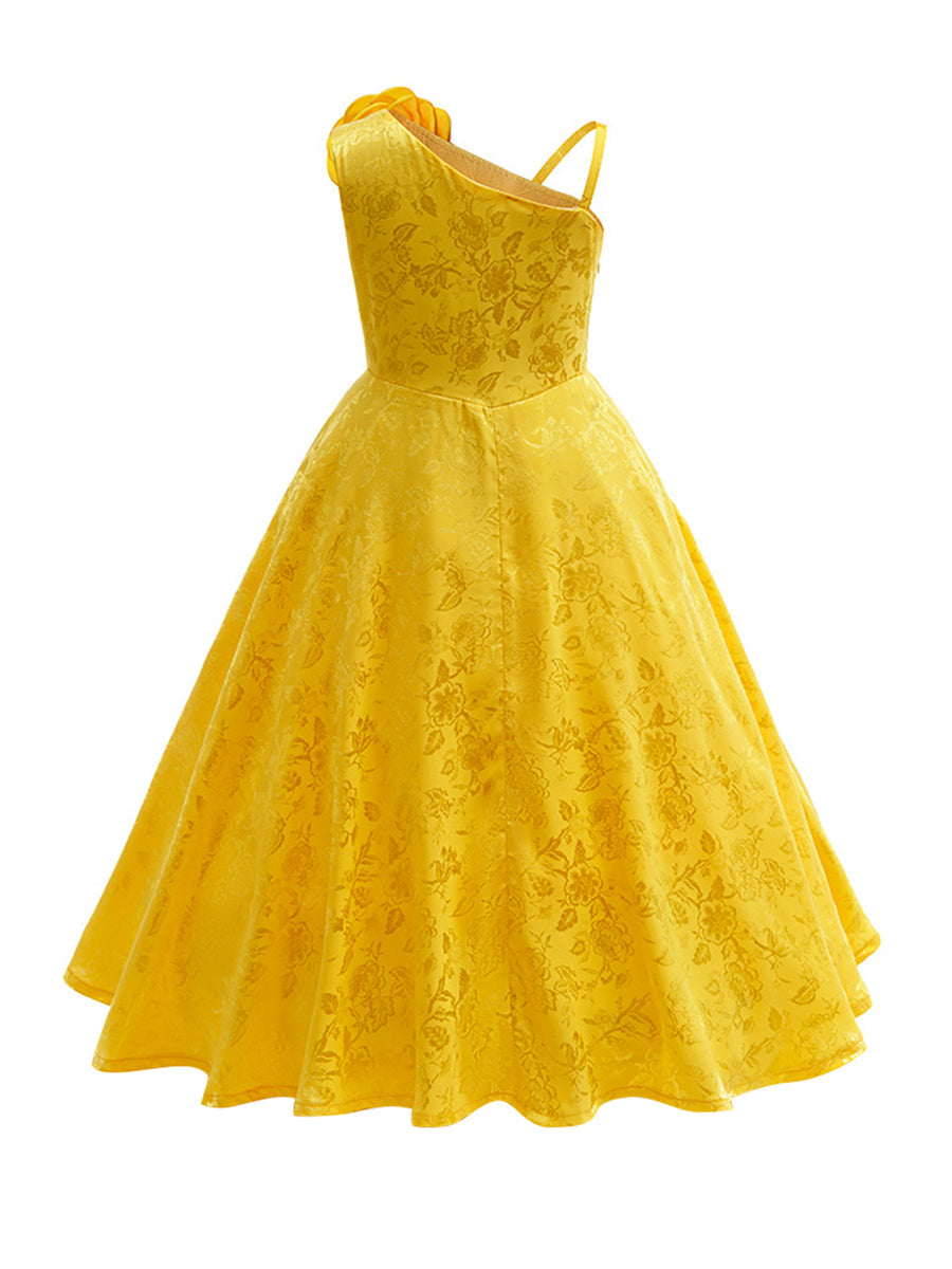 Girls Bunny-Inspired One Shoulder Dress