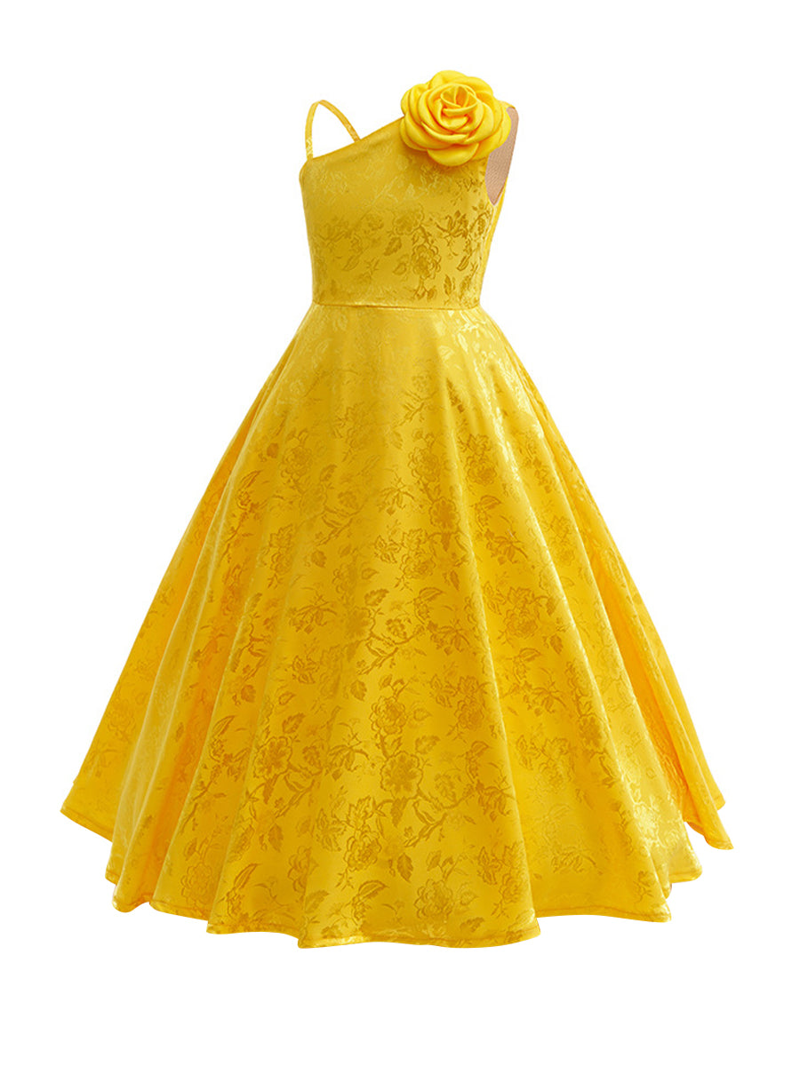 Girls Bunny-Inspired One Shoulder Dress