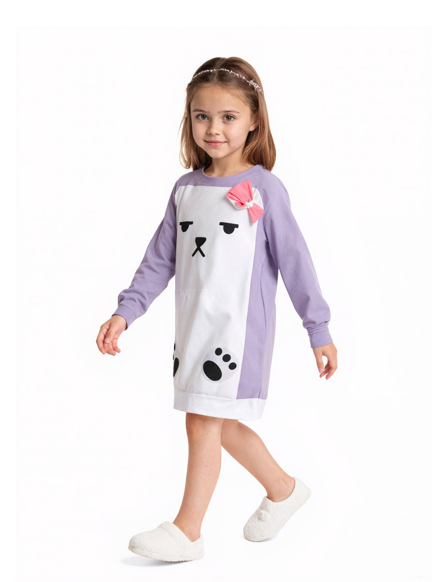 Kawaii Purple Bear Pajamas