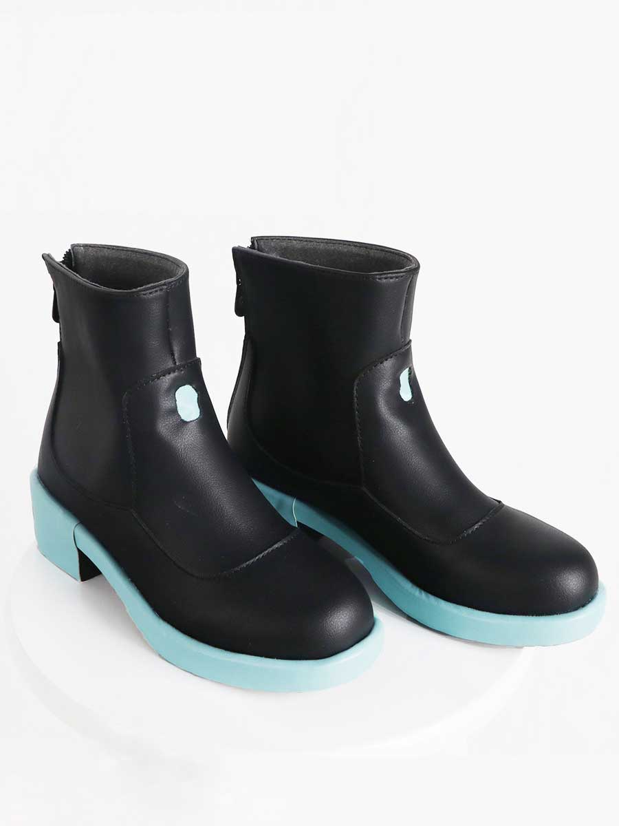 Anime Cosplay Black Ankle Boots