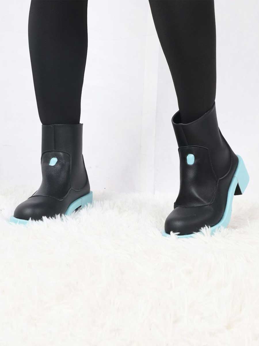 Anime Cosplay Black Ankle Boots