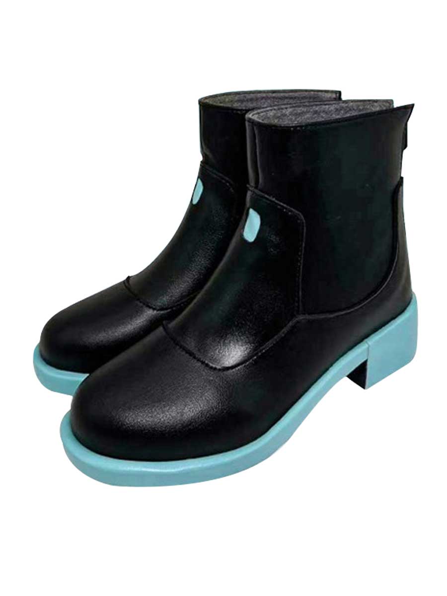 Anime Cosplay Black Ankle Boots