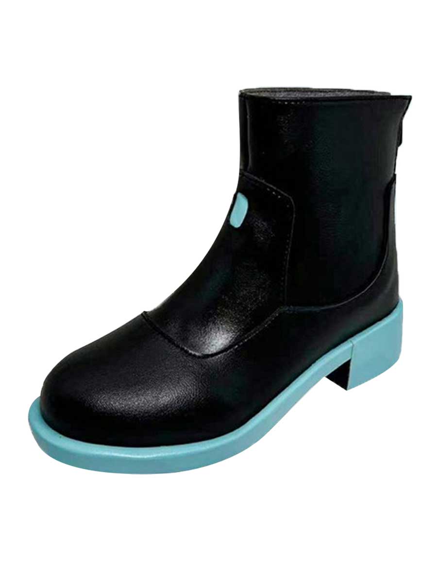 Anime Cosplay Black Ankle Boots