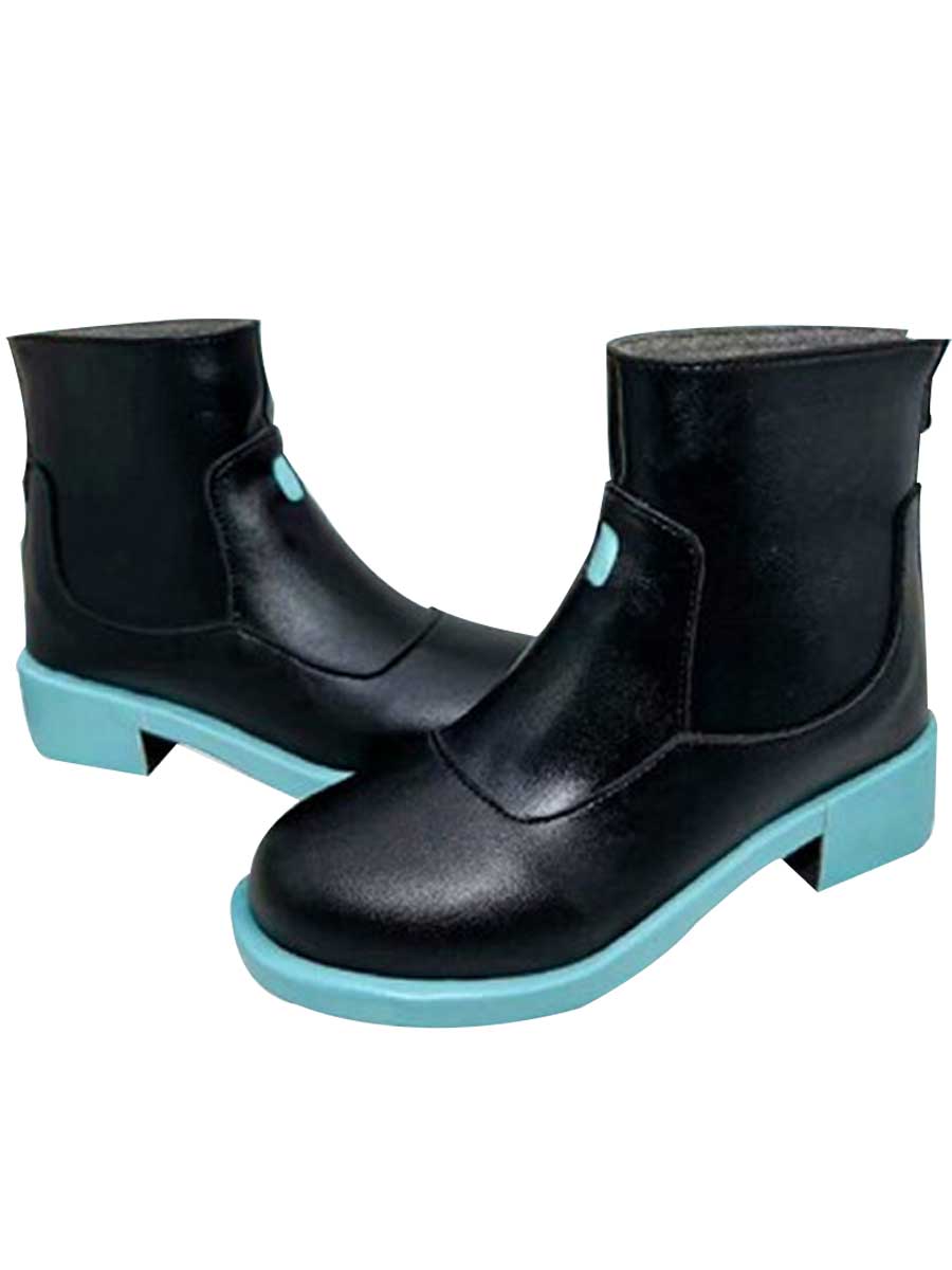 Anime Cosplay Black Ankle Boots