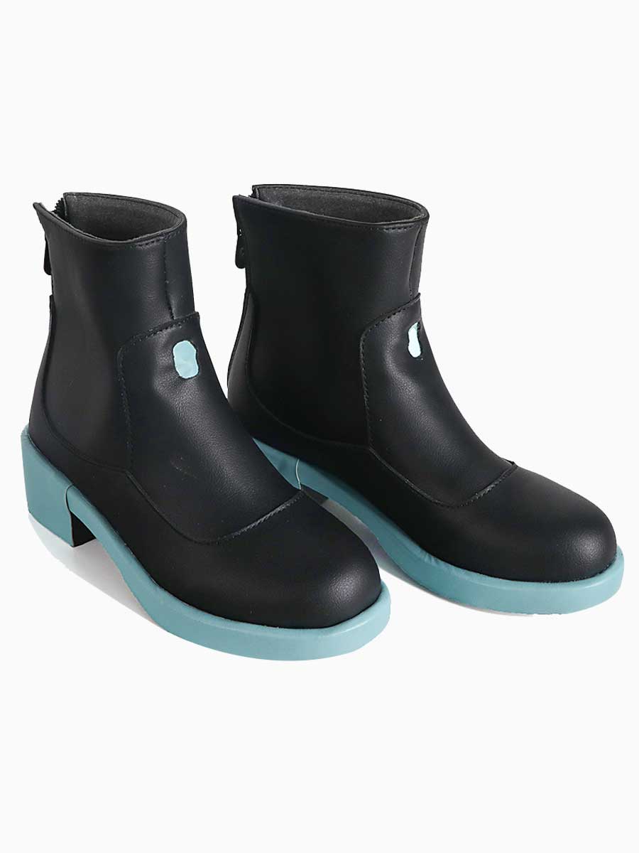 Anime Cosplay Black Ankle Boots