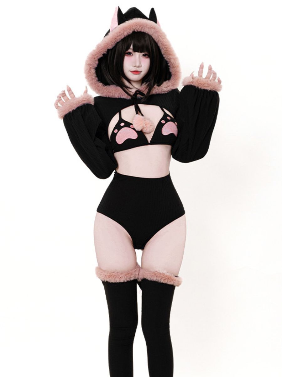 Neko Cat Bodysuit Lingeire Set