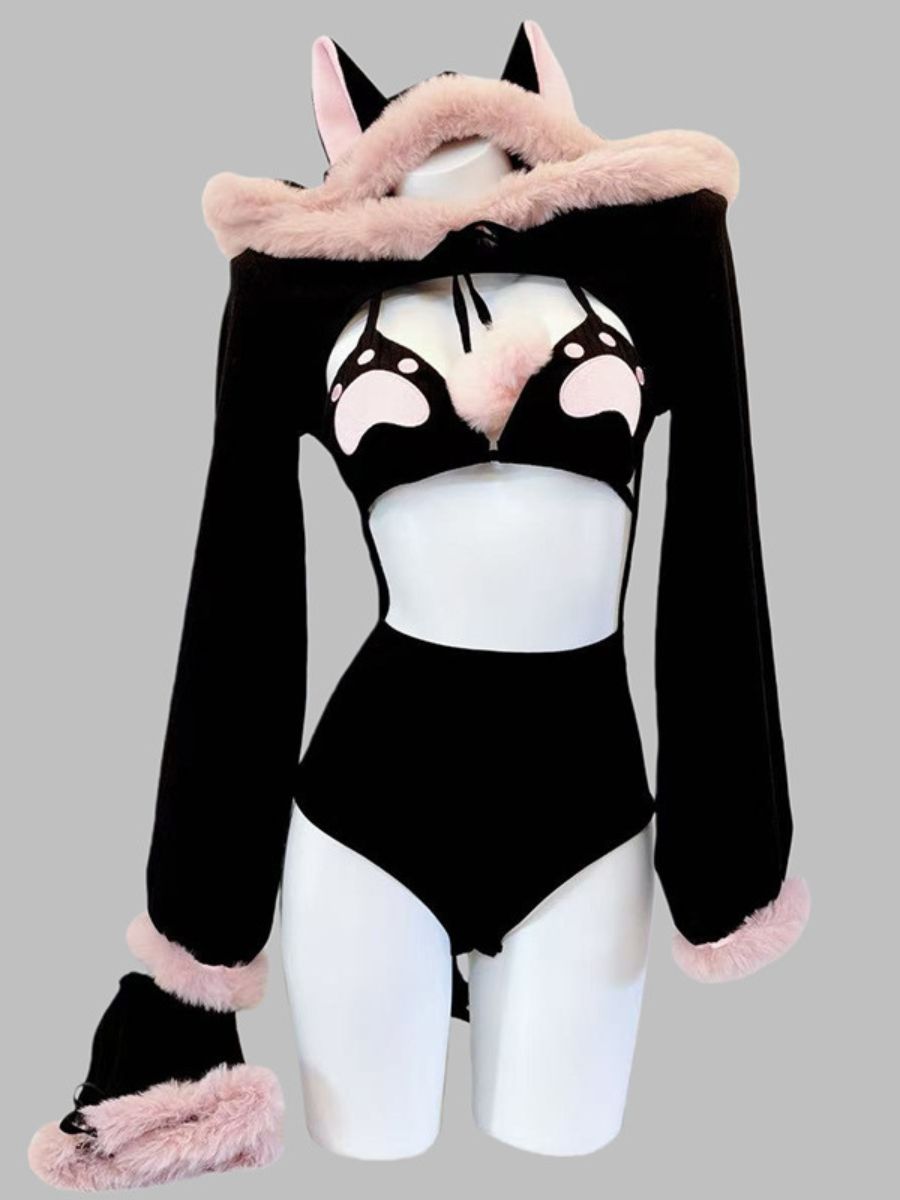 Neko Cat Bodysuit Lingeire Set
