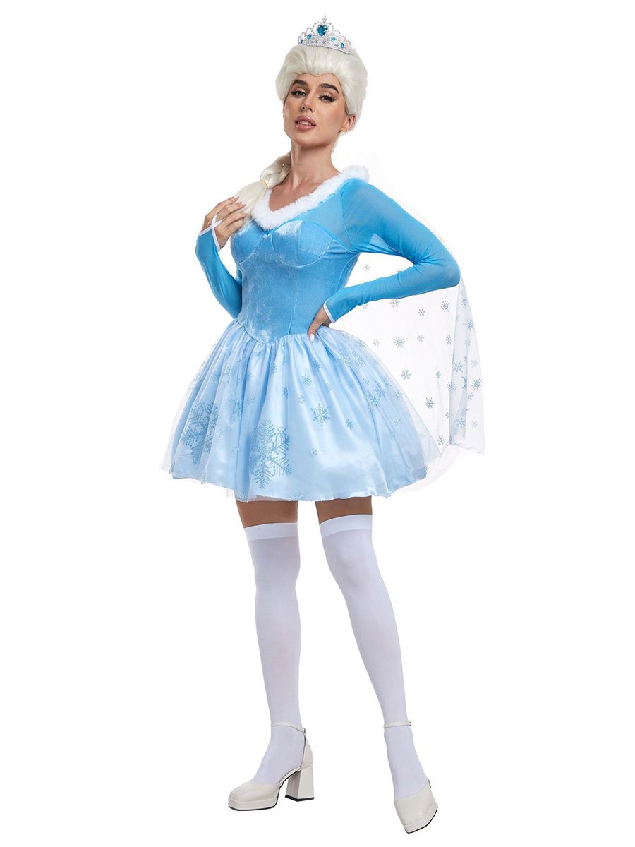 Velvet Princess Ice Blue Dress