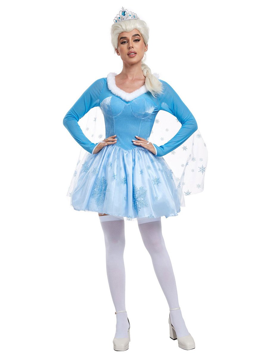 Velvet Princess Ice Blue Dress