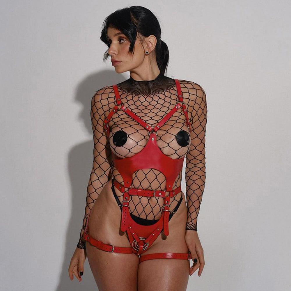 PU Leather Body Harness