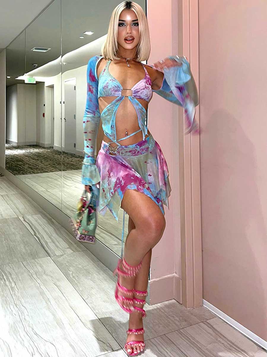 Three Piece Coachella Music Festival Outfit