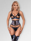 Sexy Cupless Leopard Bra and Panty