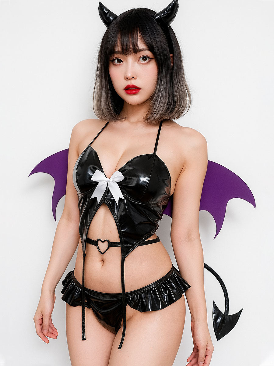 Sexy Devil Costume w/ Bat Wings