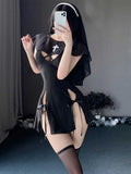 Bad Nun High Slit Dress