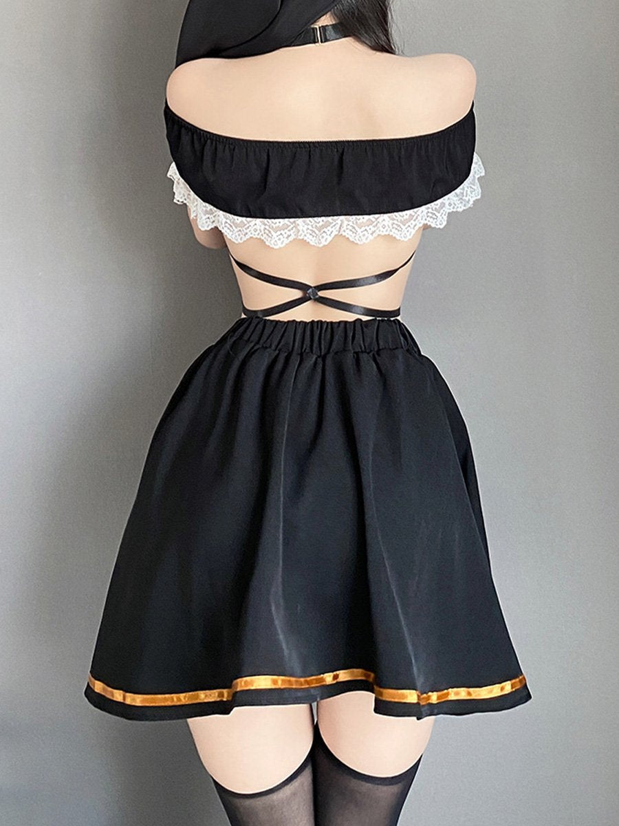 Sexy Cupless Nun Costume