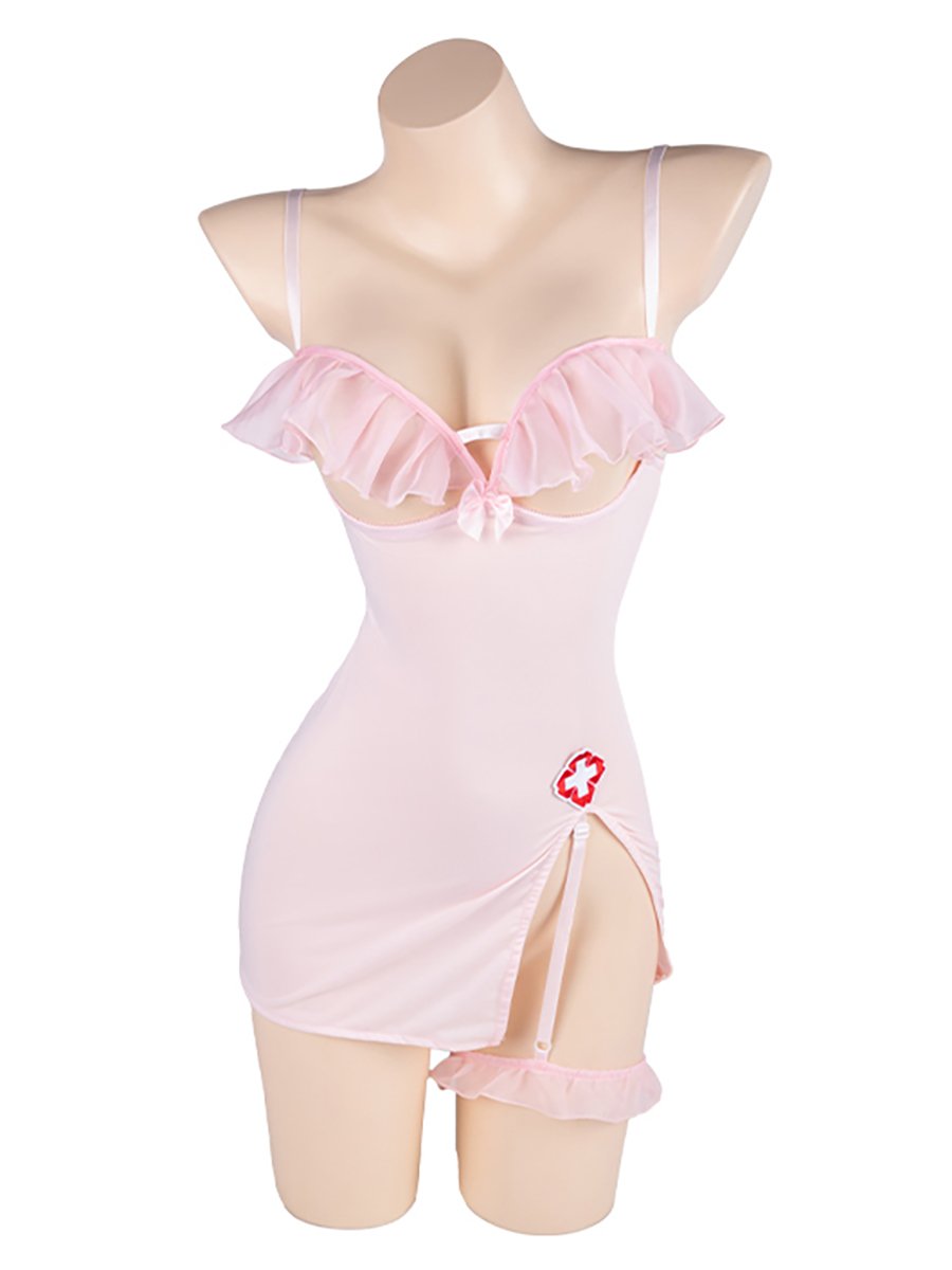 Pink Cupless Nurse Outfit