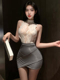 Lace Office Secretary Lingerie Dress