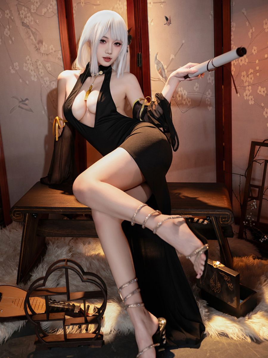 High-low Hem Chinese Dress