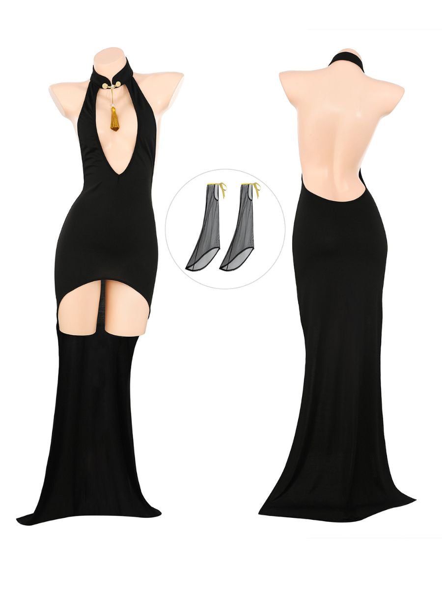 High-low Hem Chinese Dress