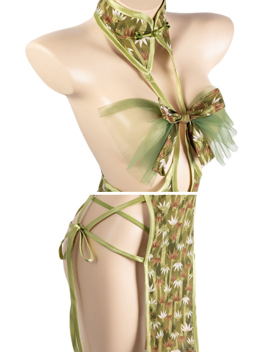 Bamboo Chinese Style Lingerie Dress