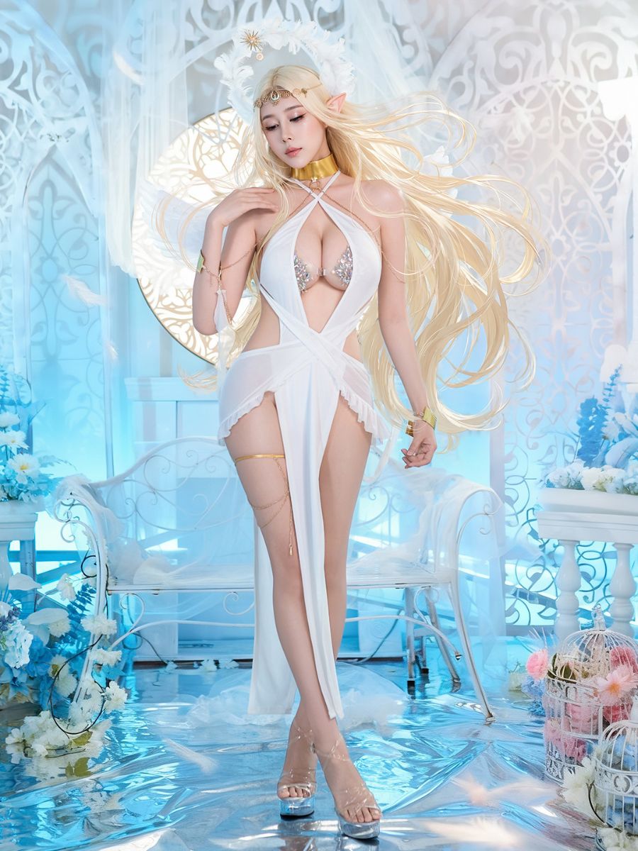 Ancient Golden Goddess Lingerie Set