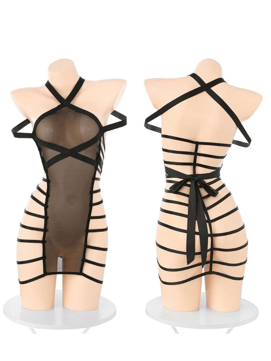 Strappy Cage mini Dress w/ Harness