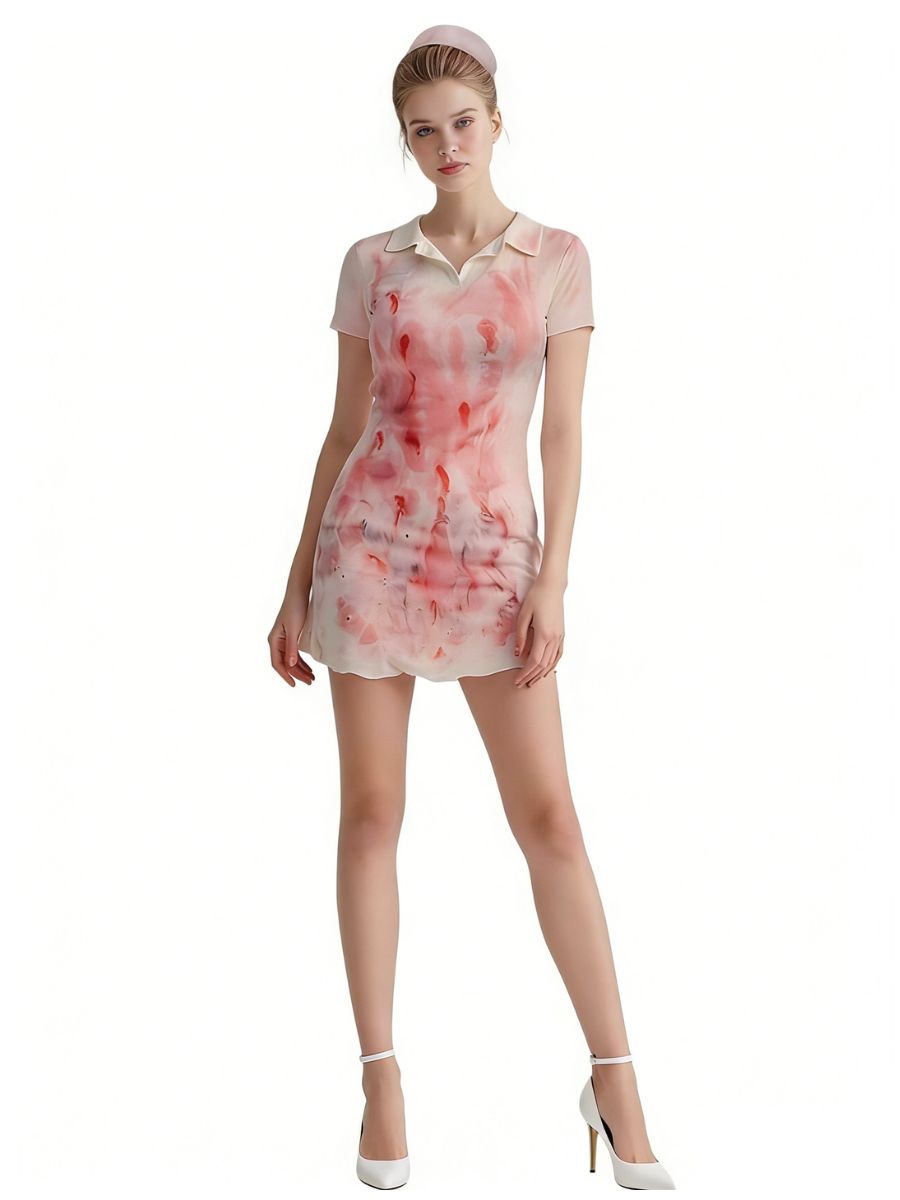 Bloody Nurse Bodycon Mini Dress