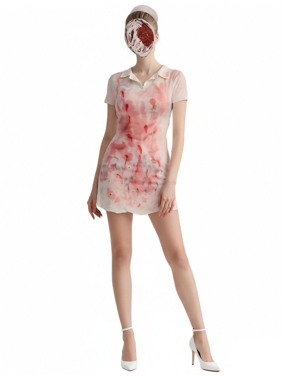 Bloody Nurse Bodycon Mini Dress