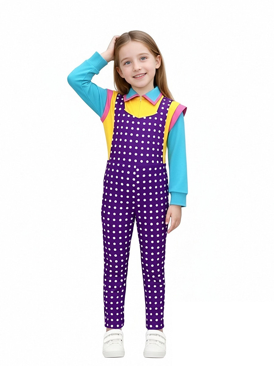 Kids Polka Dot Jumpsuit Costume