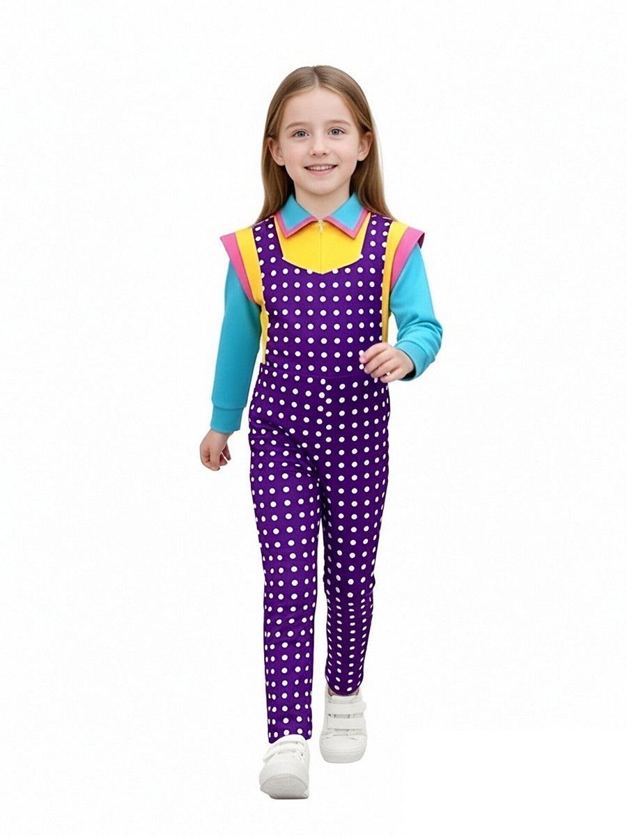 Kids Polka Dot Jumpsuit Costume