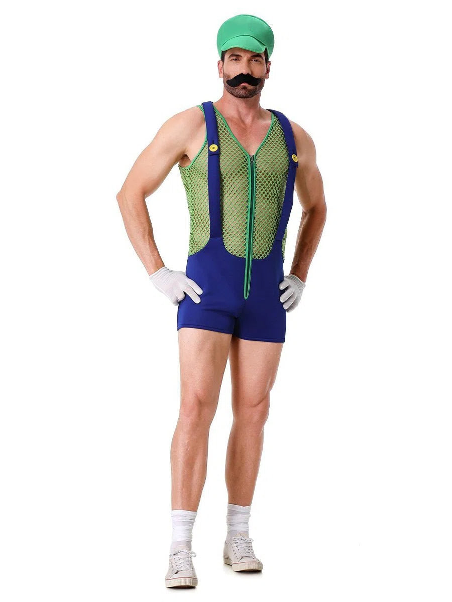 Men's Super Plumber Romper