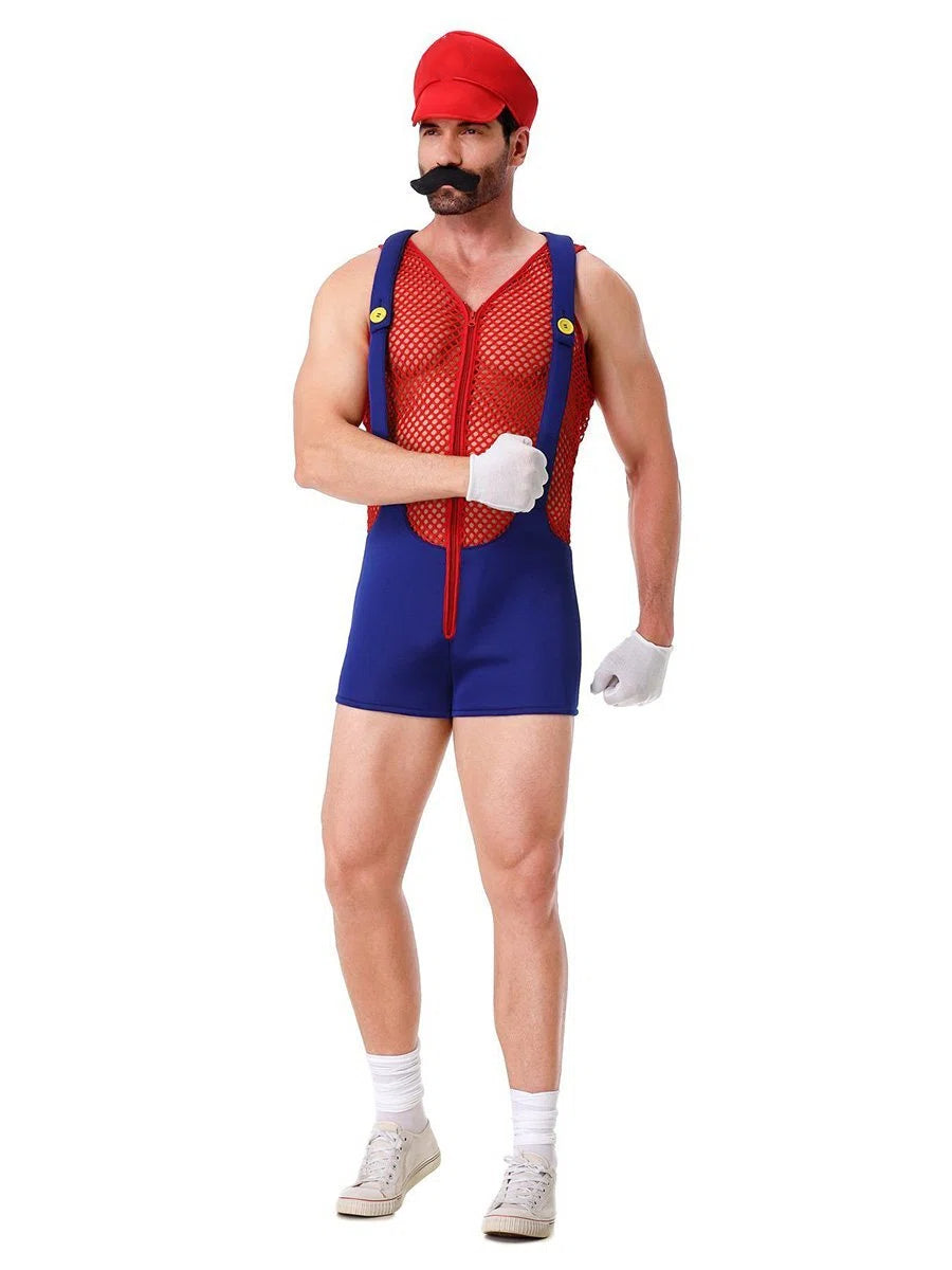 Men's Super Plumber Romper