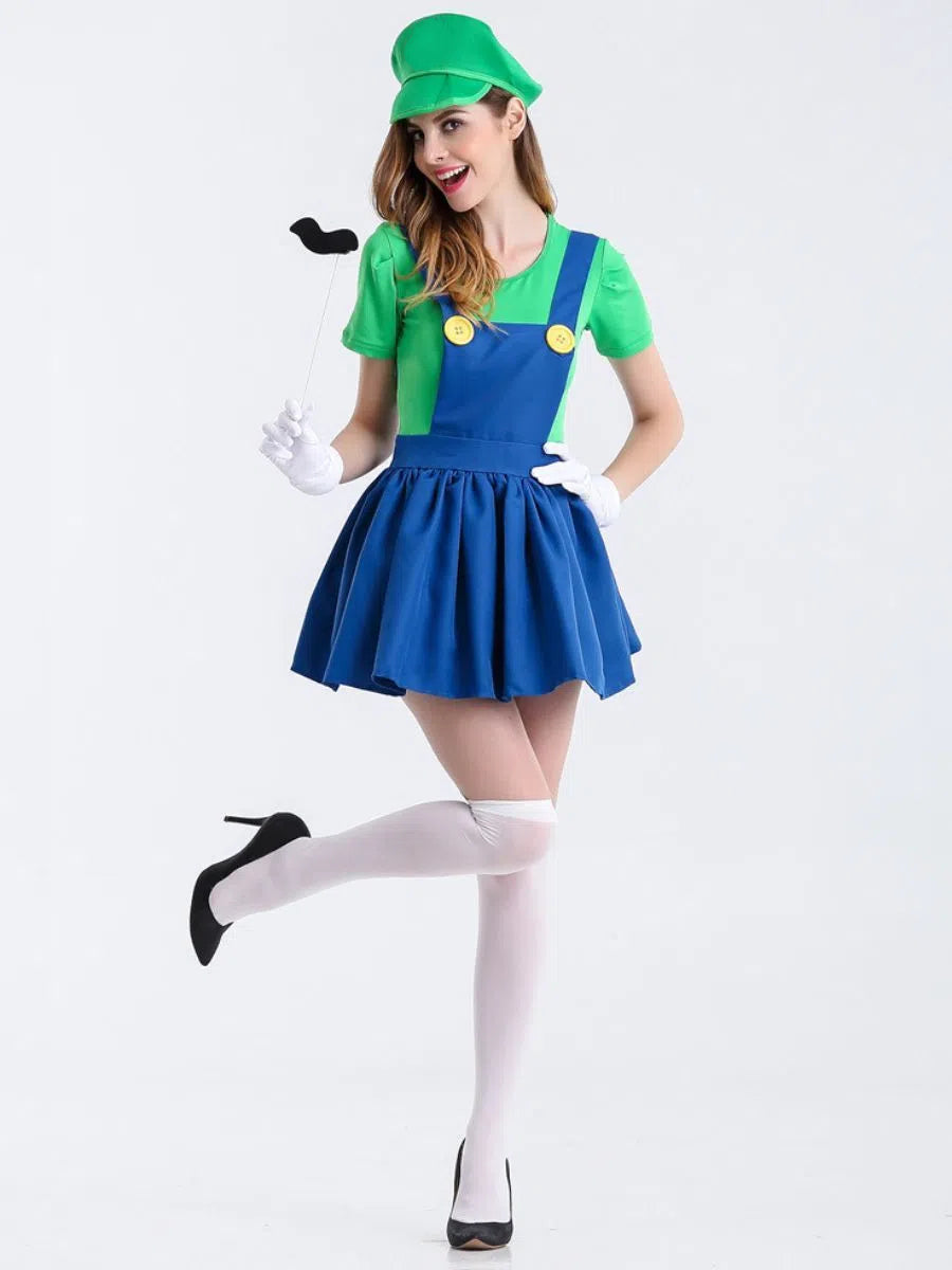 Game Plumber Fancy Dress Costume