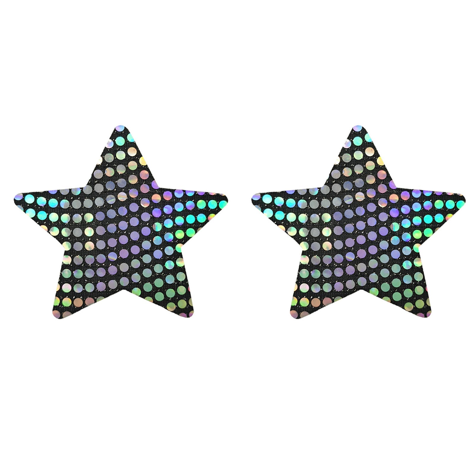 Yomorio 3 Pack Black Reflective Pasties Polka Dot Nippe Covers Pasties