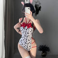 Yomorio Anime Cow Costume Kawaii Cow Print Cosplay Outfit High Cut Onepiece Bodysuit