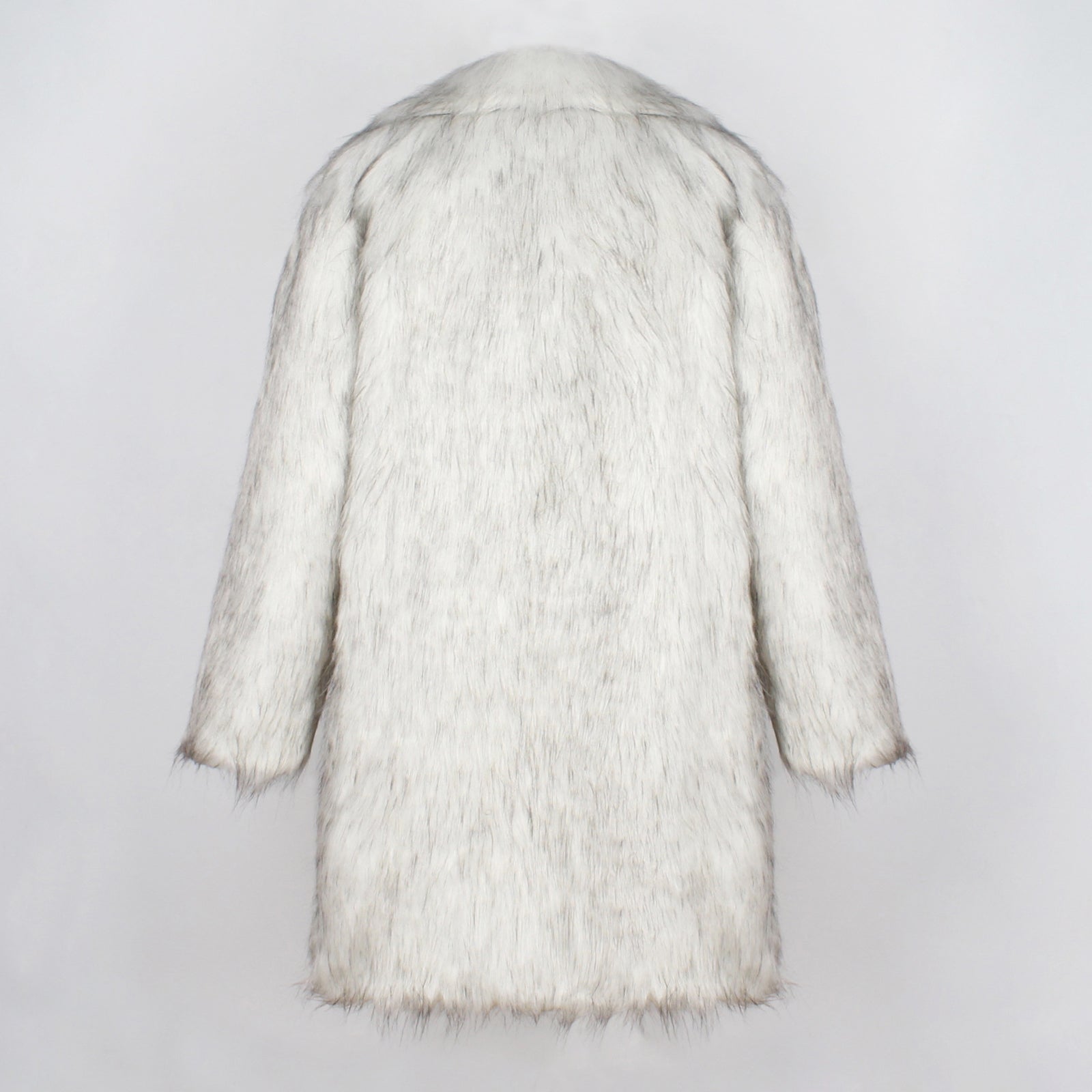Men's Fur Coat Costume White Faux Fur Outfit Halloween Costumes